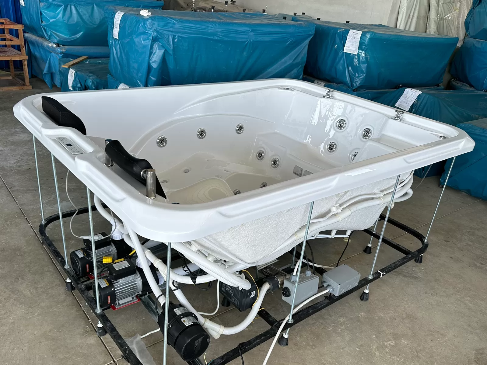 Bahçe teras uzun spa jakuzi 160x220 sonbahar Kuntbay