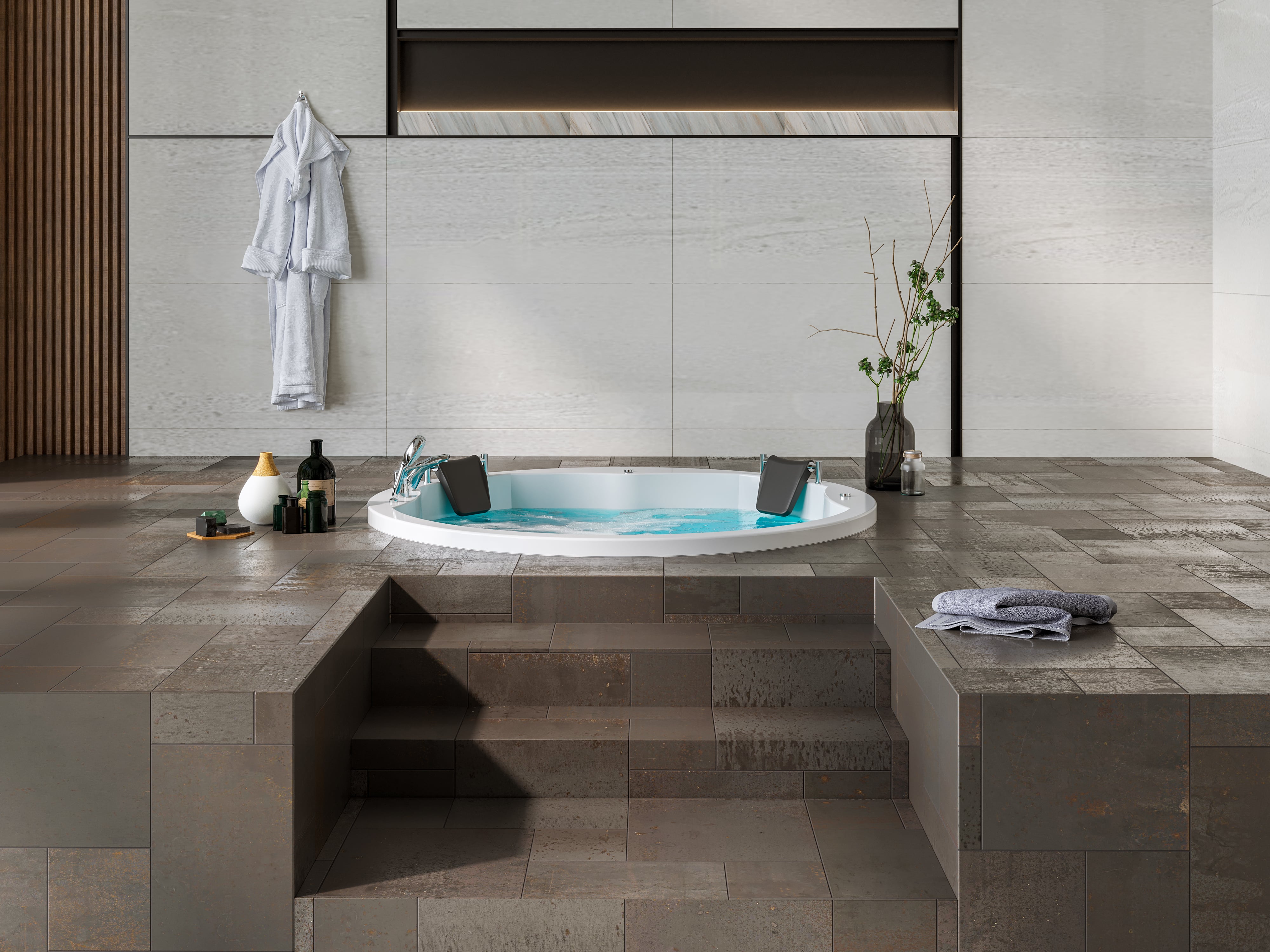 Oval banyo jakuzisi