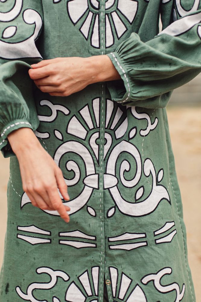 Vestido Gardenia en tono verde
