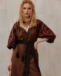 Vestido Kaftan en color chocolate 
