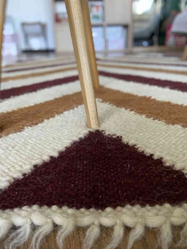 Alfombra de lana Marrón