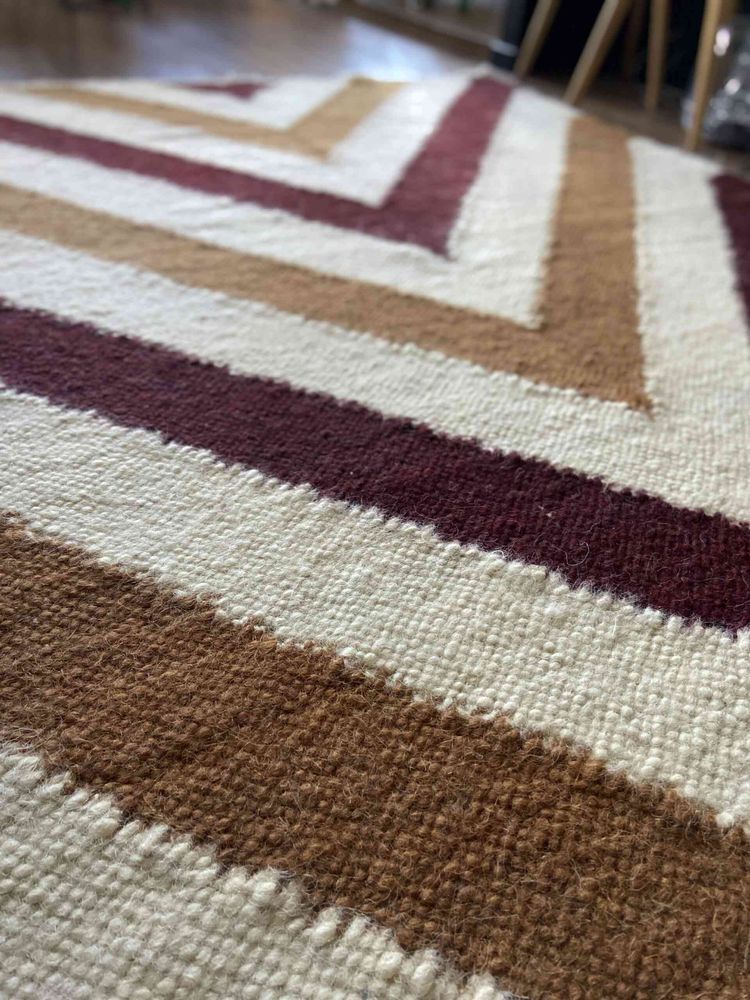 Alfombra de lana Marrón