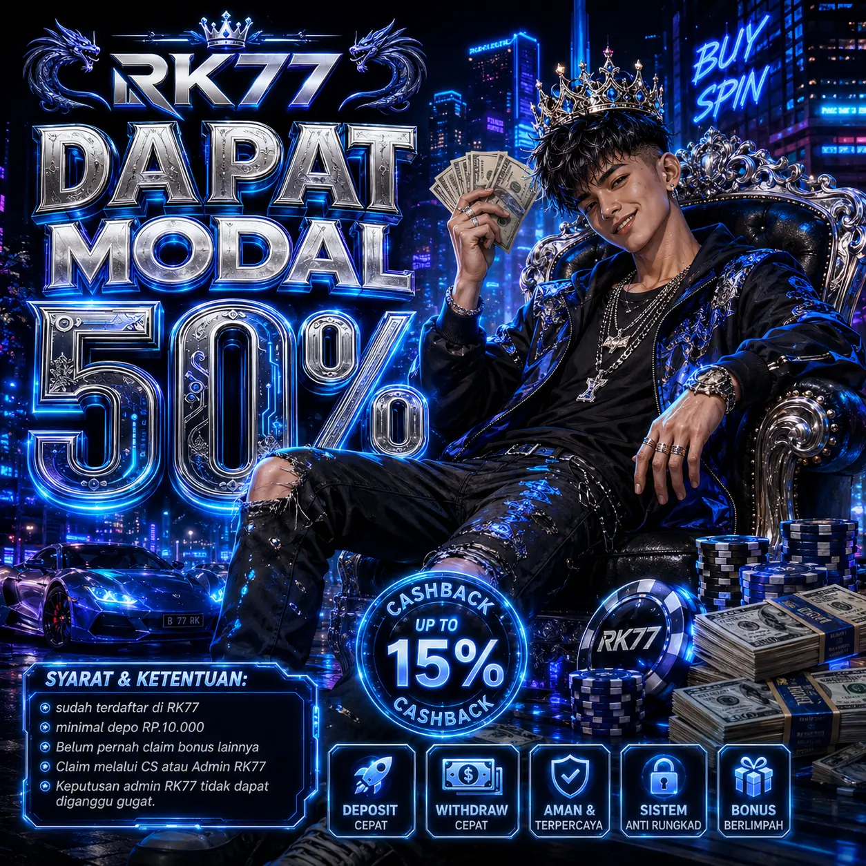 RK77: Link Slot Apk Online Resmi & Situs Toto Slot 88 Gacor Updated image 1