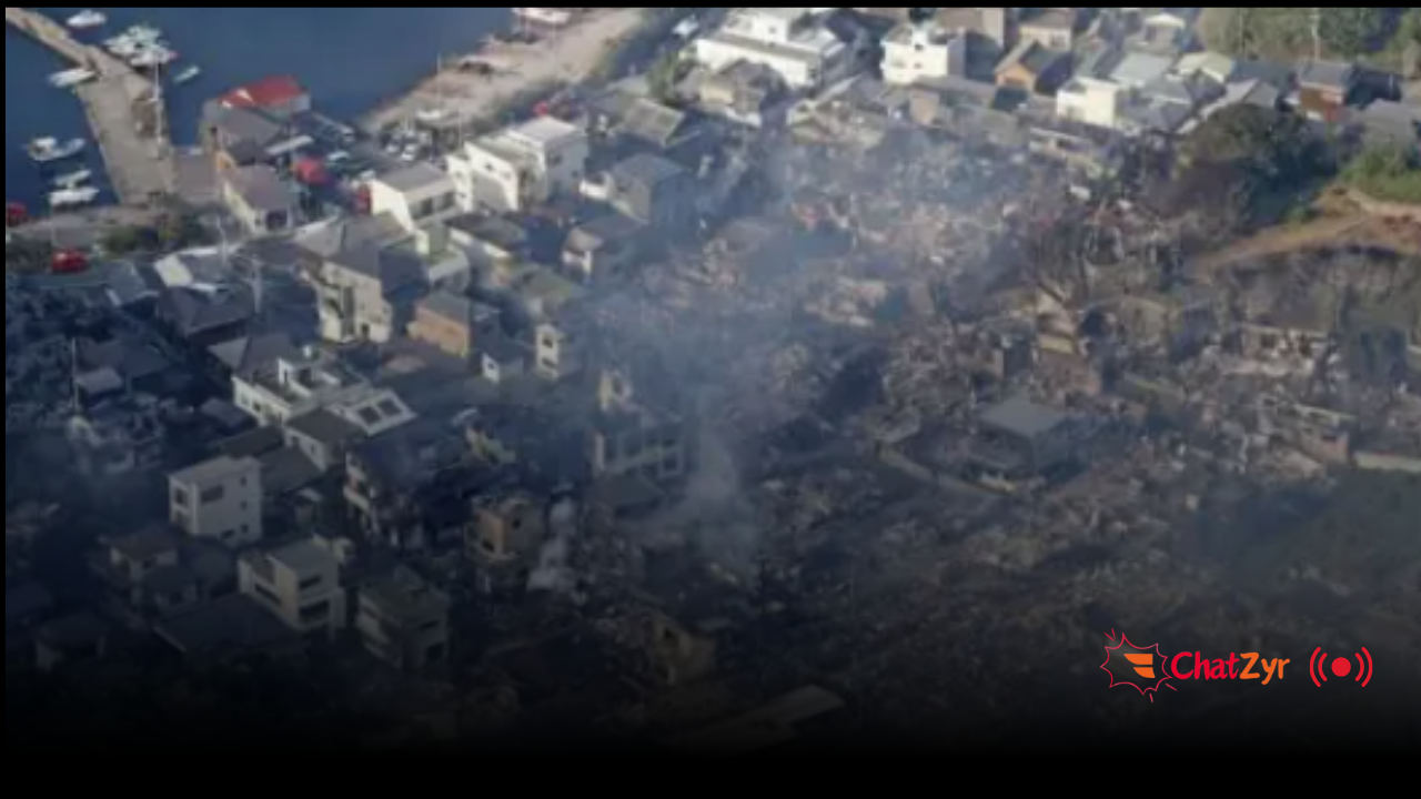 Japan’s biggest fire in nearly 50 years ravages 170 buildings, kills one