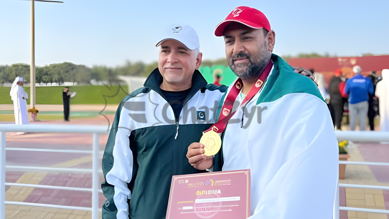 Pakistan’s Farrukh Nadeem Clinches Gold at Asian Shotgun Championship