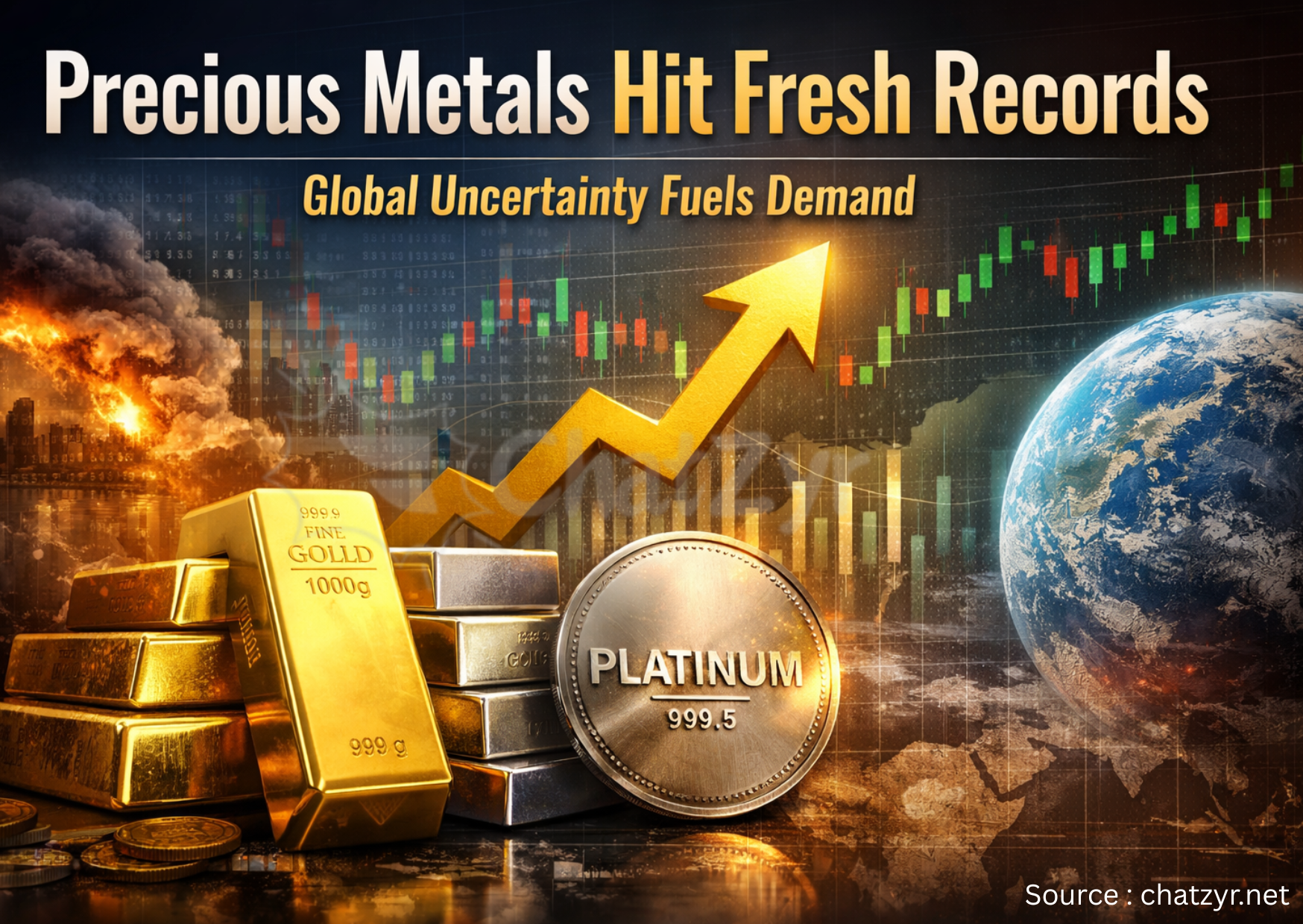 Precious Metals Hit Fresh Records as Global Uncertainty Fuels Demand