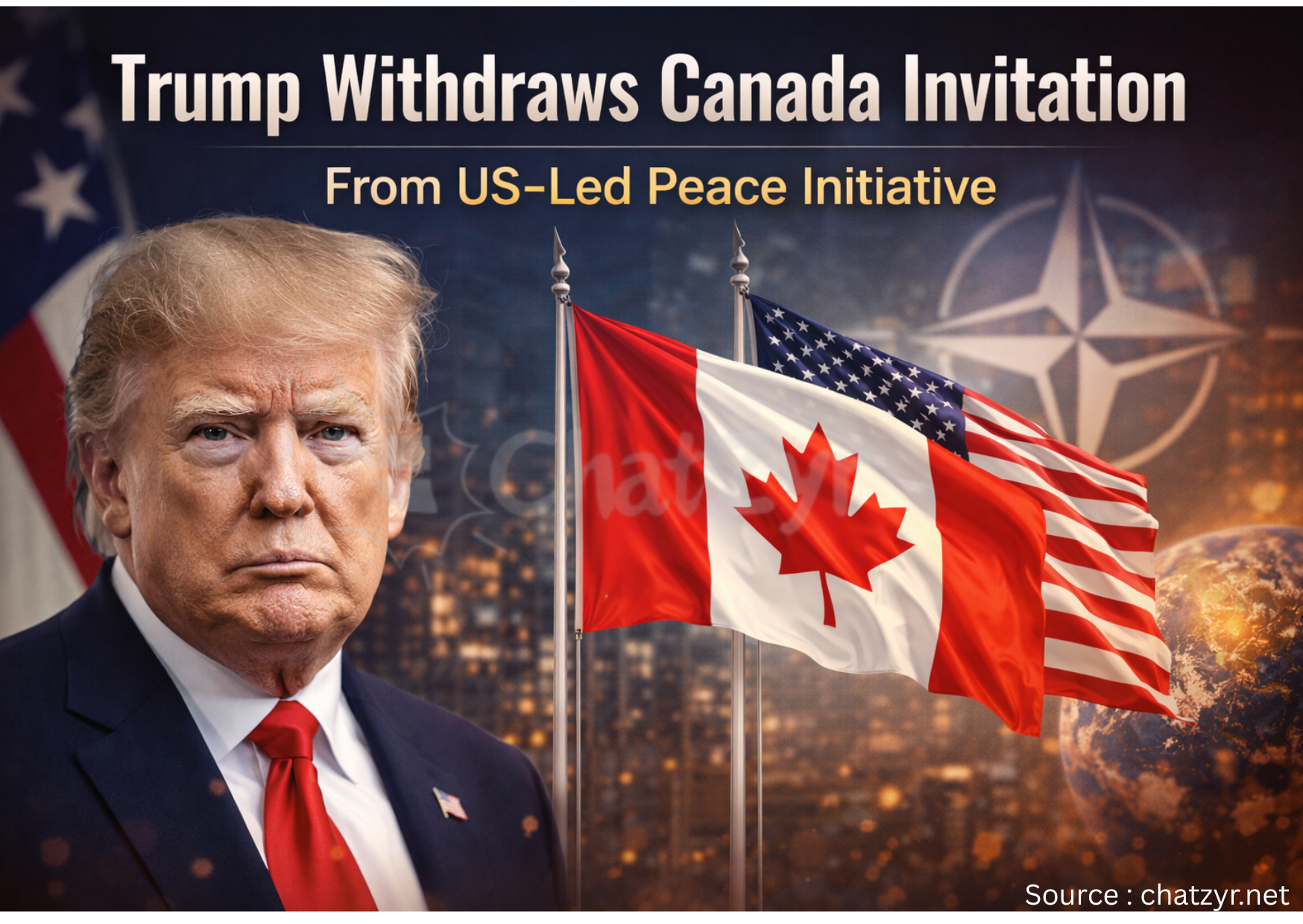 Trump Withdraws Canada Invitation From US-Led Peace Initiative