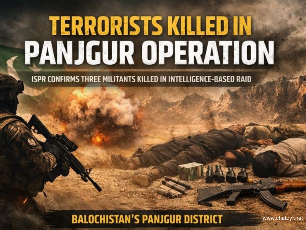 Security Forces Kill Three Terrorists in Panjgur Intelligence-Based Operation: ISPR