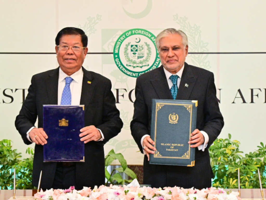 Pakistan, Myanmar Seek to Revive Ties as Dar Holds ‘Productive’ Talks in Islamabad