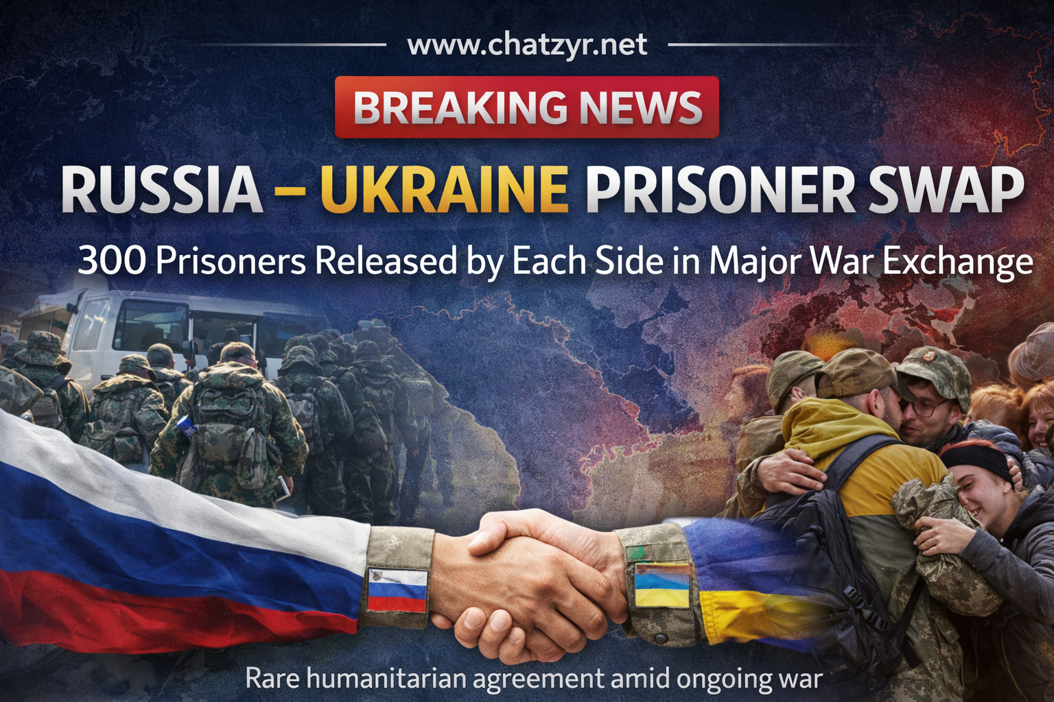 Russia, Ukraine Exchange 300 Prisoners Each in Major War Swap | ChatZyr