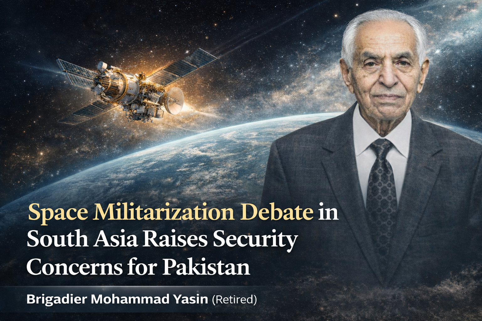 Weaponisation of Outer Space in South Asia: Security Challenges for Pakistan