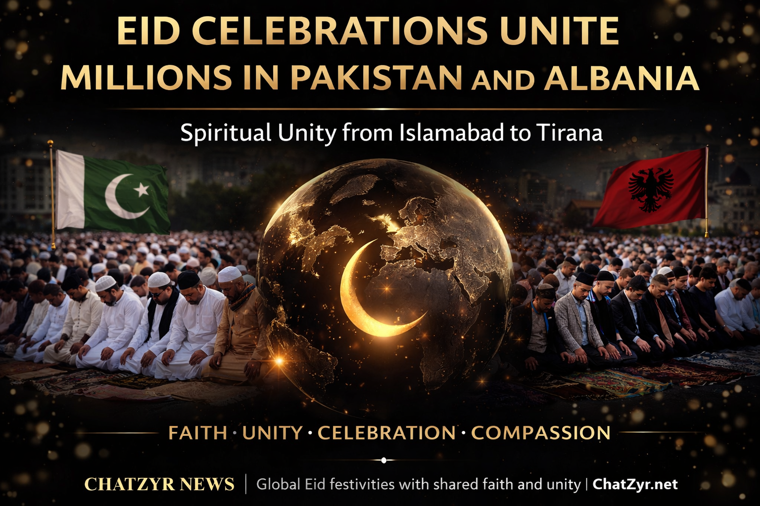 Millions Celebrate Eid-ul-Fitr Across Pakistan and Albania in Powerful Show of Unity | ChatZyr