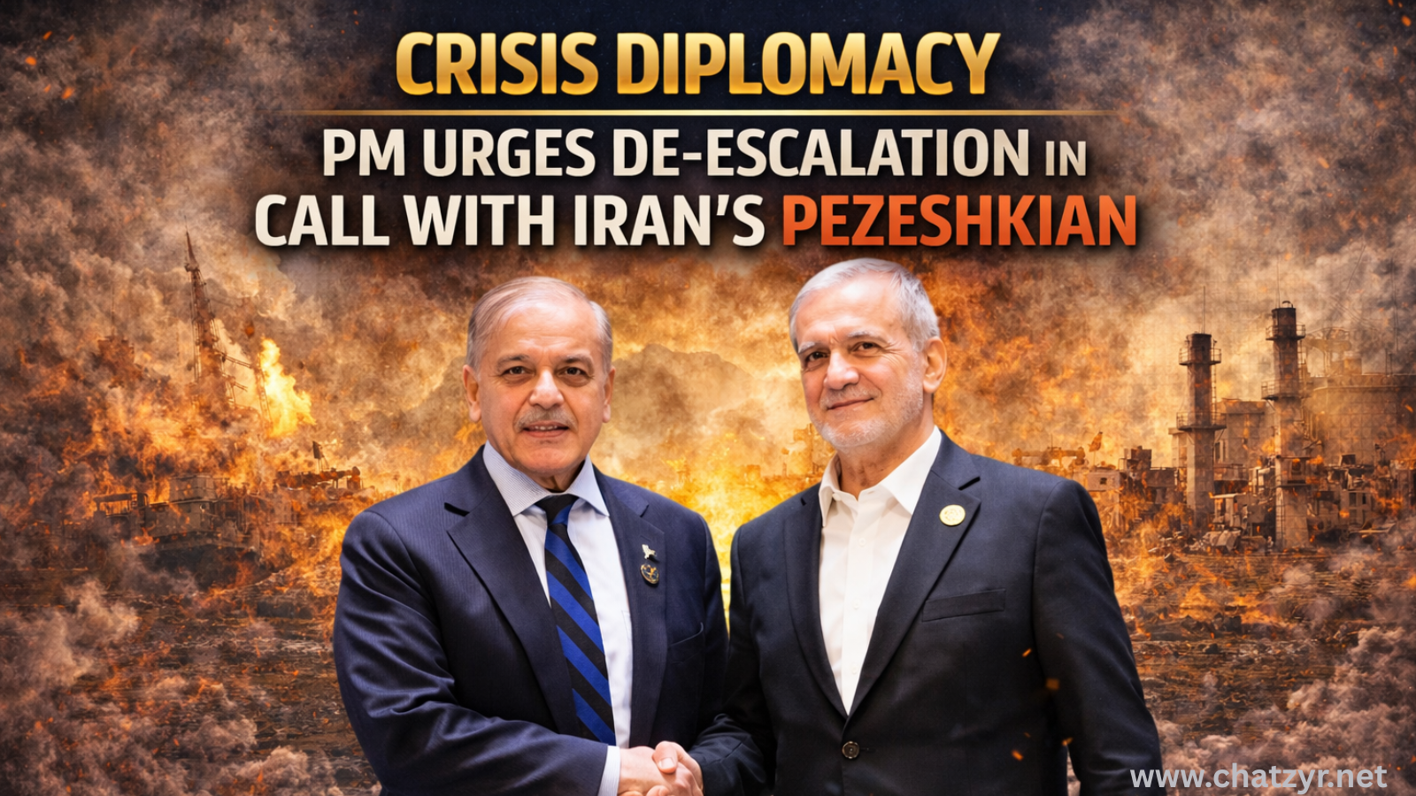 Urgent Diplomacy Push: PM Shehbaz Calls Iran President as Mideast Tensions Near Breaking Point | ChatZyr
