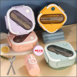 Lunch Box Enfant avec Gourde et Couverts