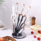 Ensemble de couteaux 9 pieces avec support - Elegance & performance