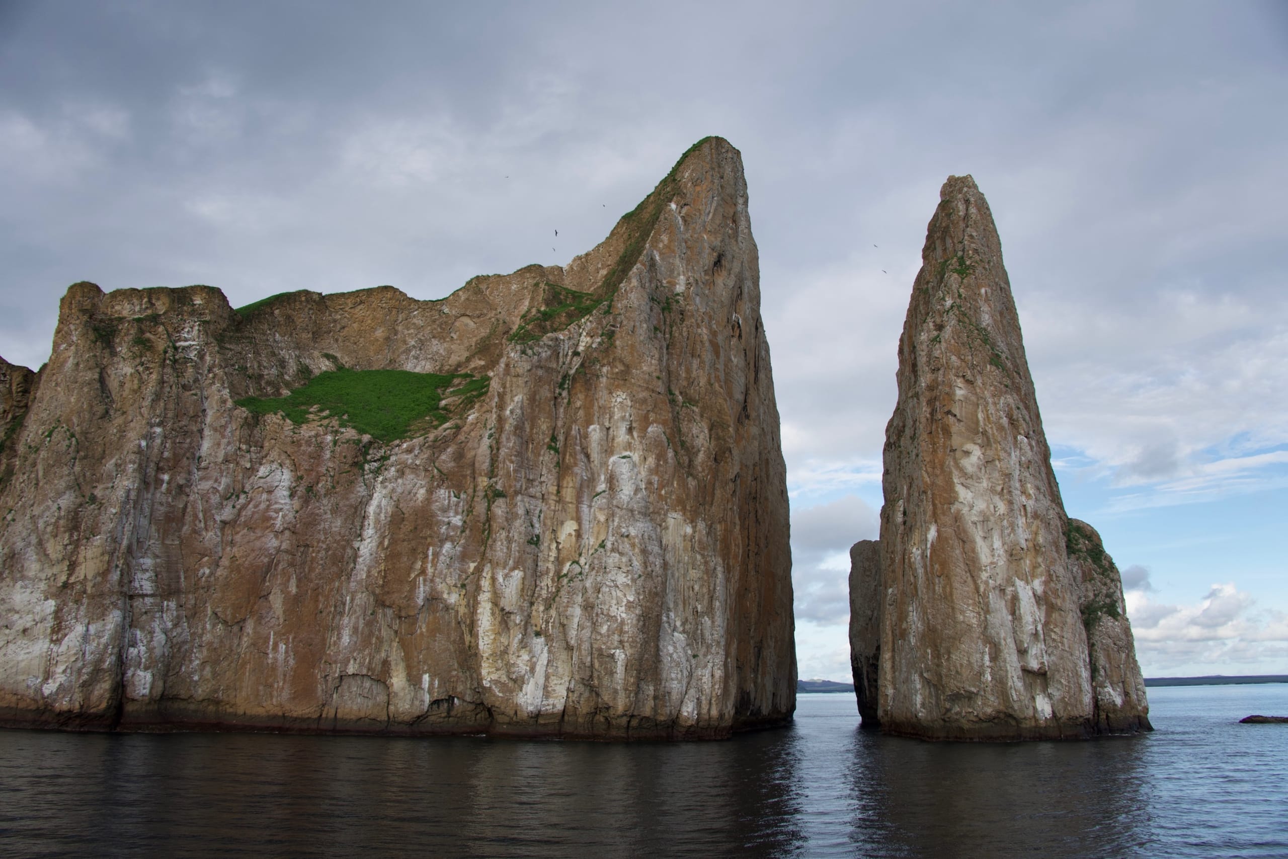 Coastal cliff panorama in Ecuador