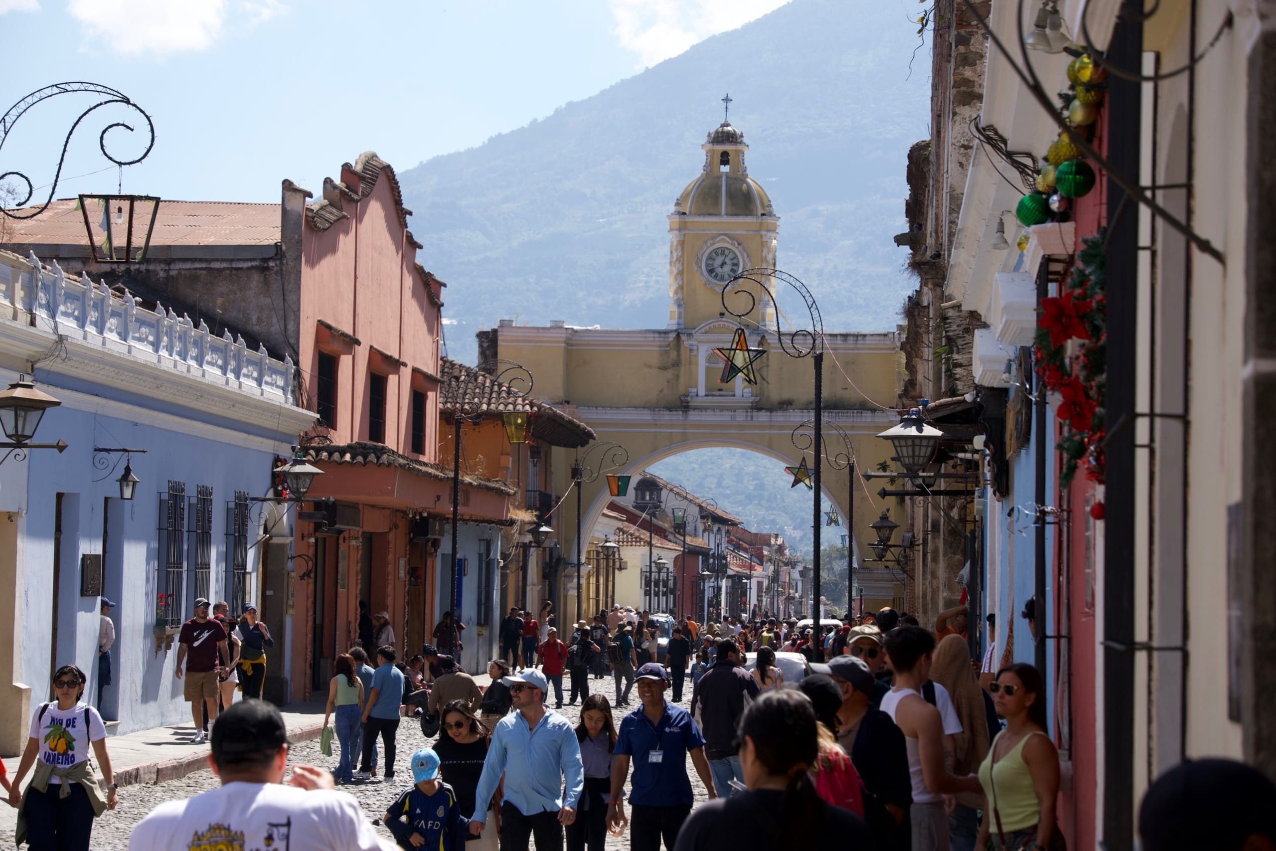 Colonial streets in Antigua, Guatemala