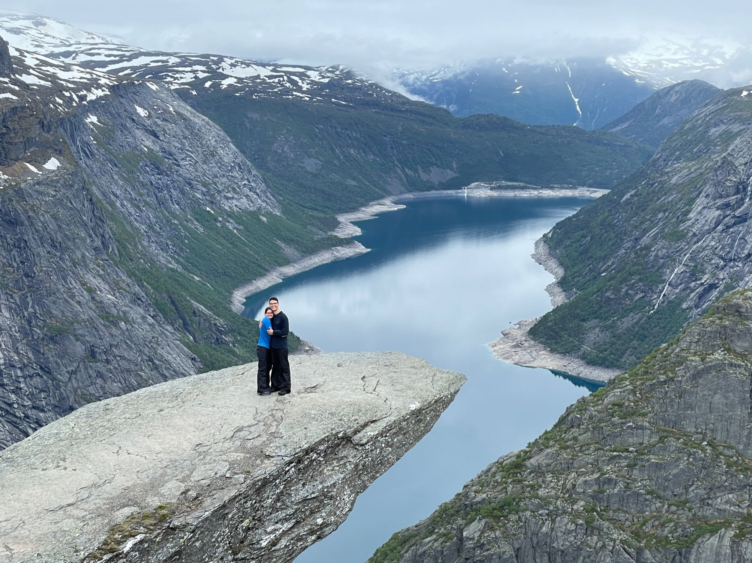 View from Trolltonga hike in Norway