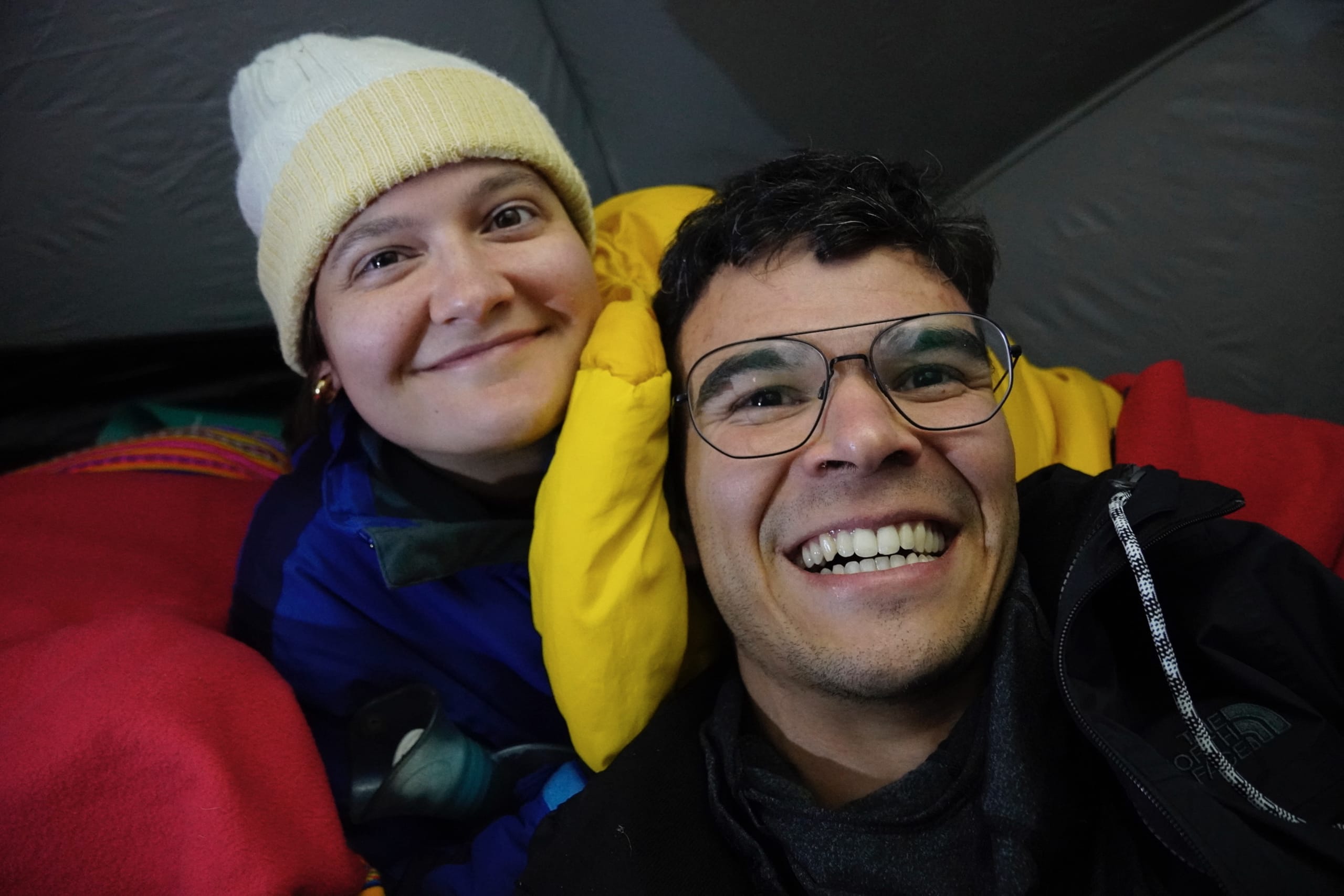 Mountain camping setup during a Peru trek