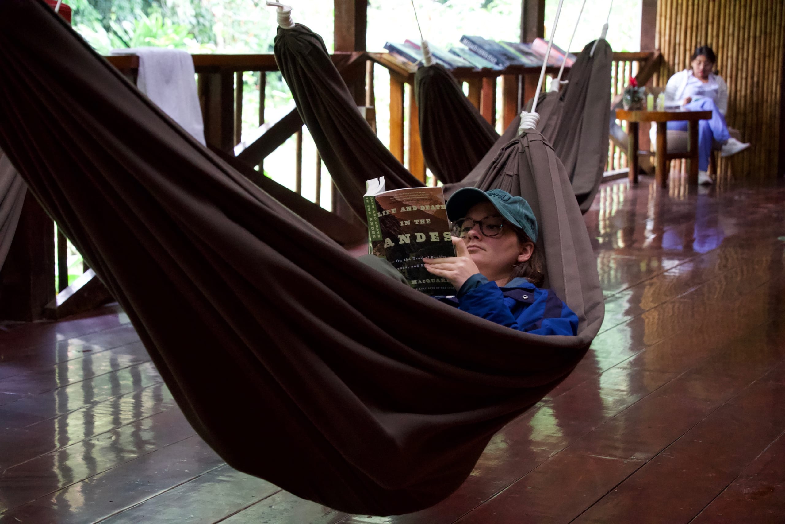 Hammock at an Amazon lodge in Peru