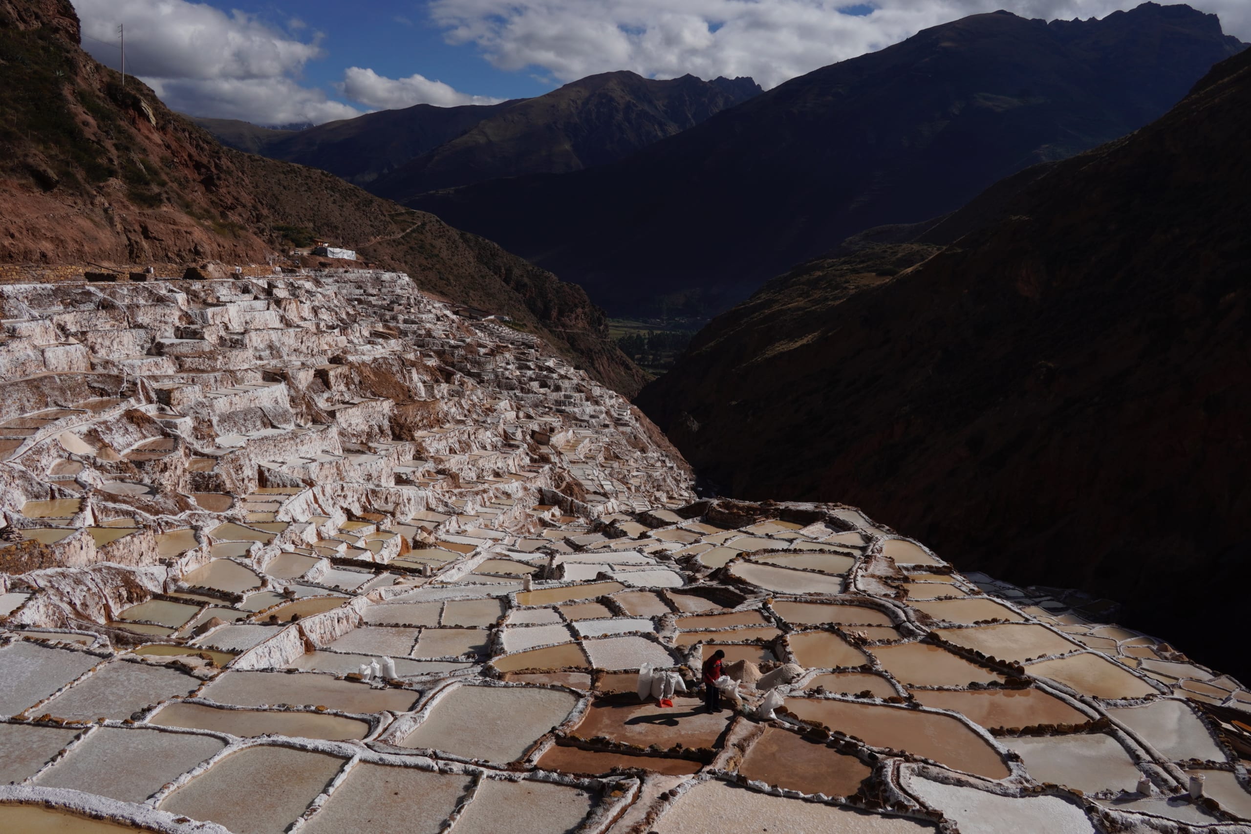 Maras salt mines terraces in Peru