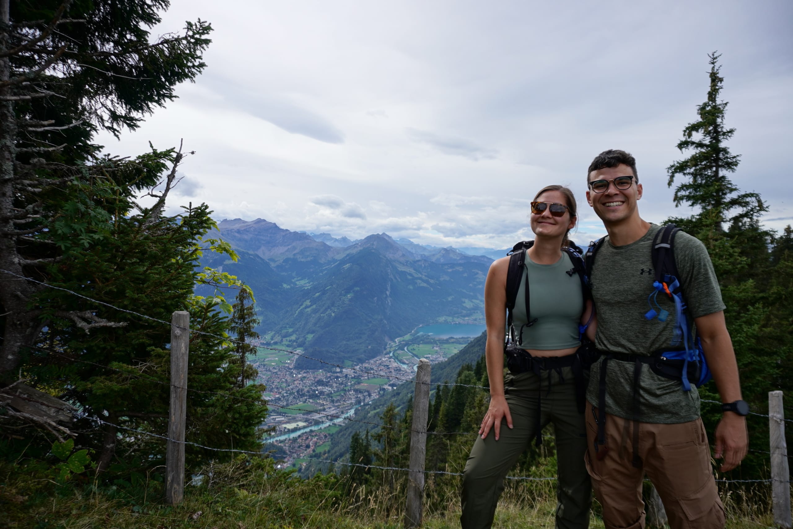 Selfie on the Augstmatthorn ridge in Switzerland