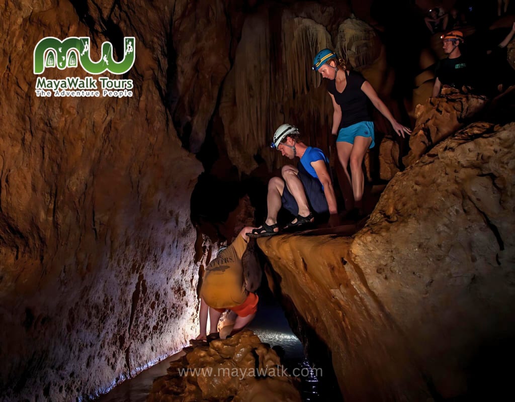 Shoes left behind before the upper chambers of ATM Cave
