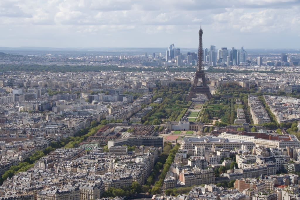 View of the Eiffel Tower from Montparnasse Tower
