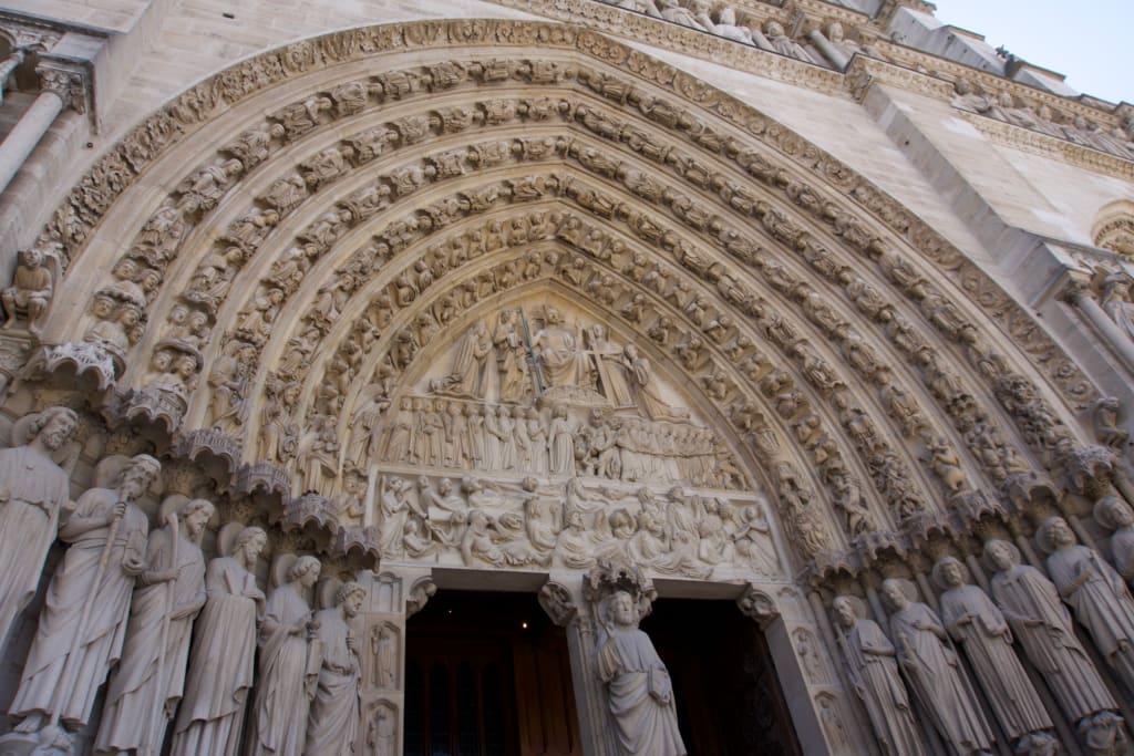 Notre Dame facade in Paris
