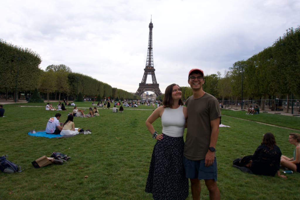 Eiffel Tower at sunset