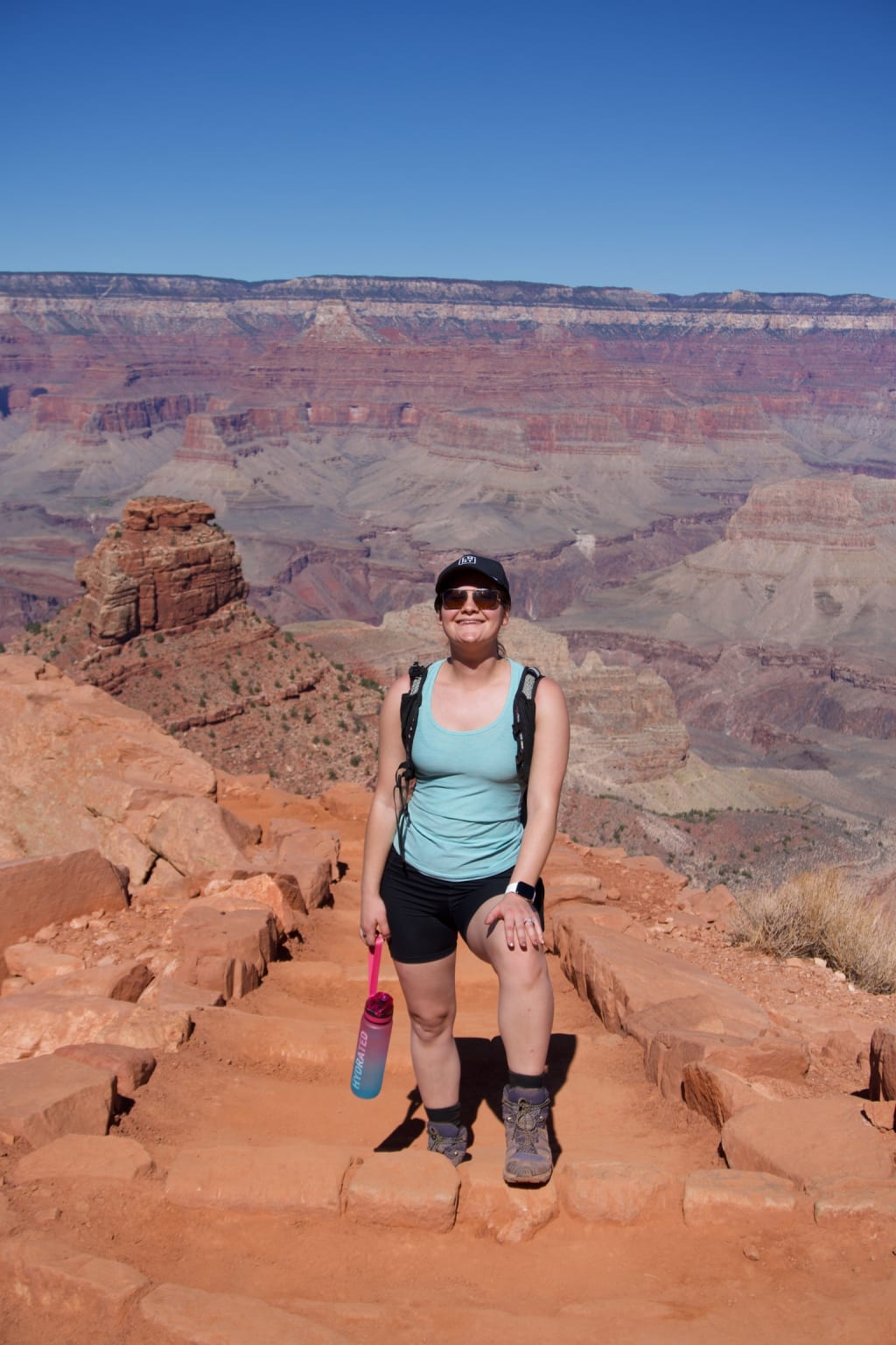 Hiking back up the South Kaibab Trail