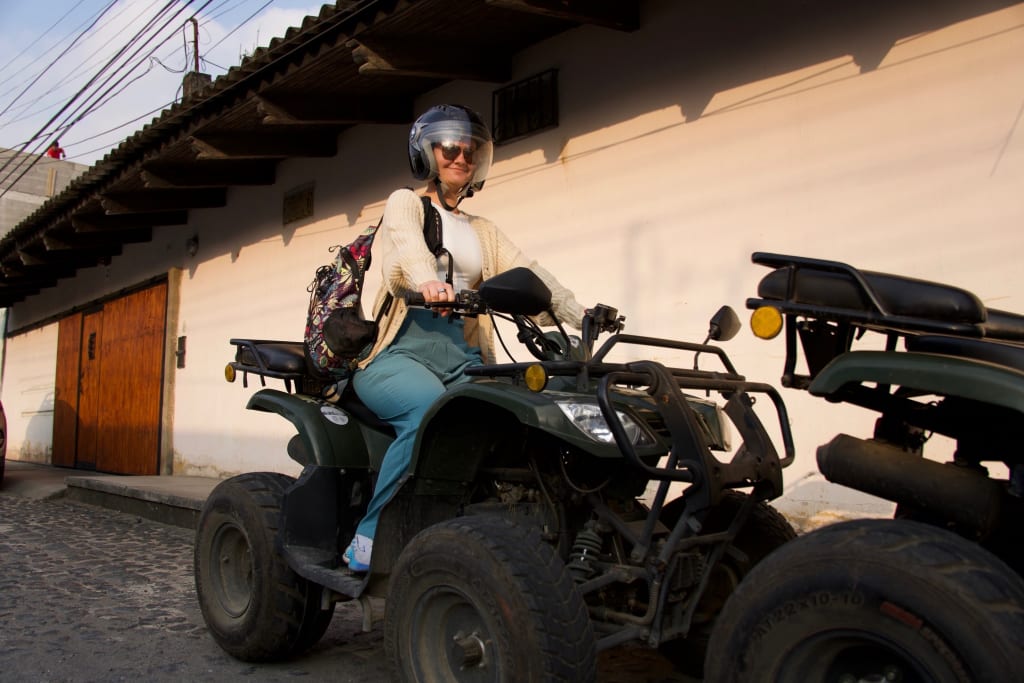 ATV ride through the villages near Antigua