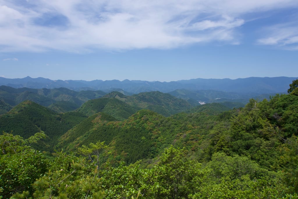 Hyakken-gura viewpoint on the Kumano Kodo