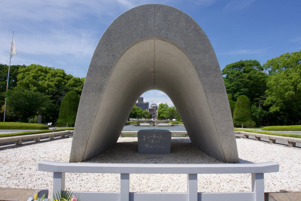 The Cenotaph at Hiroshima Peace Memorial Park
