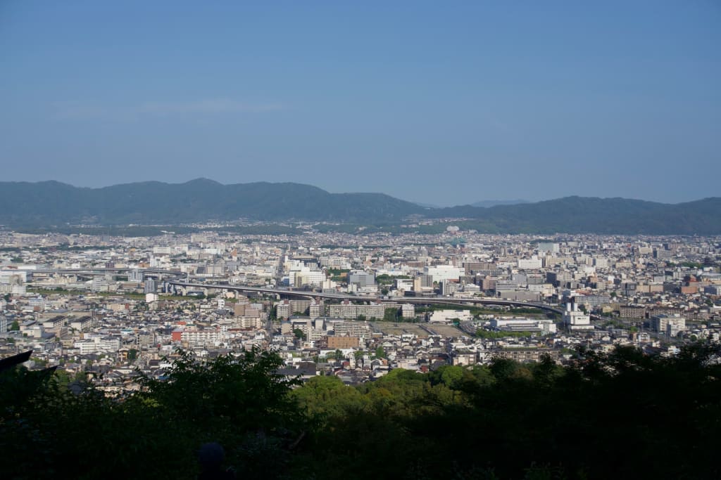 The view of Kyoto from Mount Inari