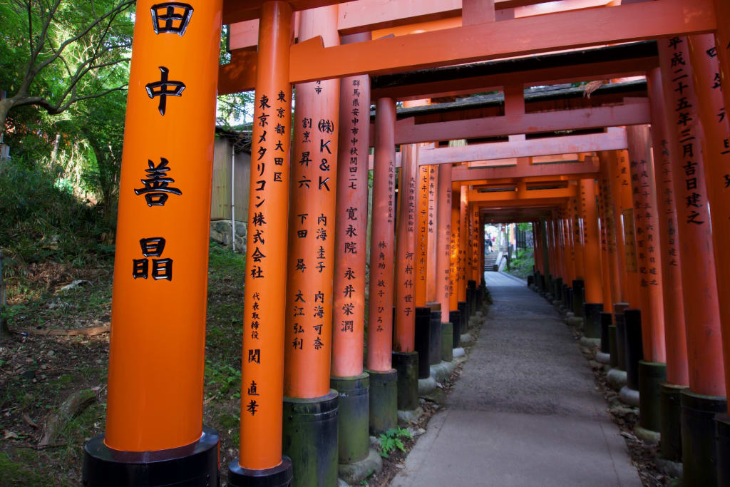 Torii gates at Fushimi Inari in Kyoto