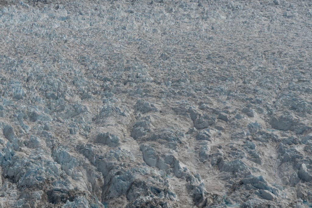 Colony Glacier in Alaska from the helicopter