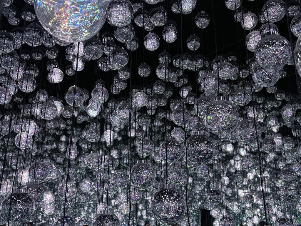 The Bubble Universe room at TeamLab Borderless in Tokyo