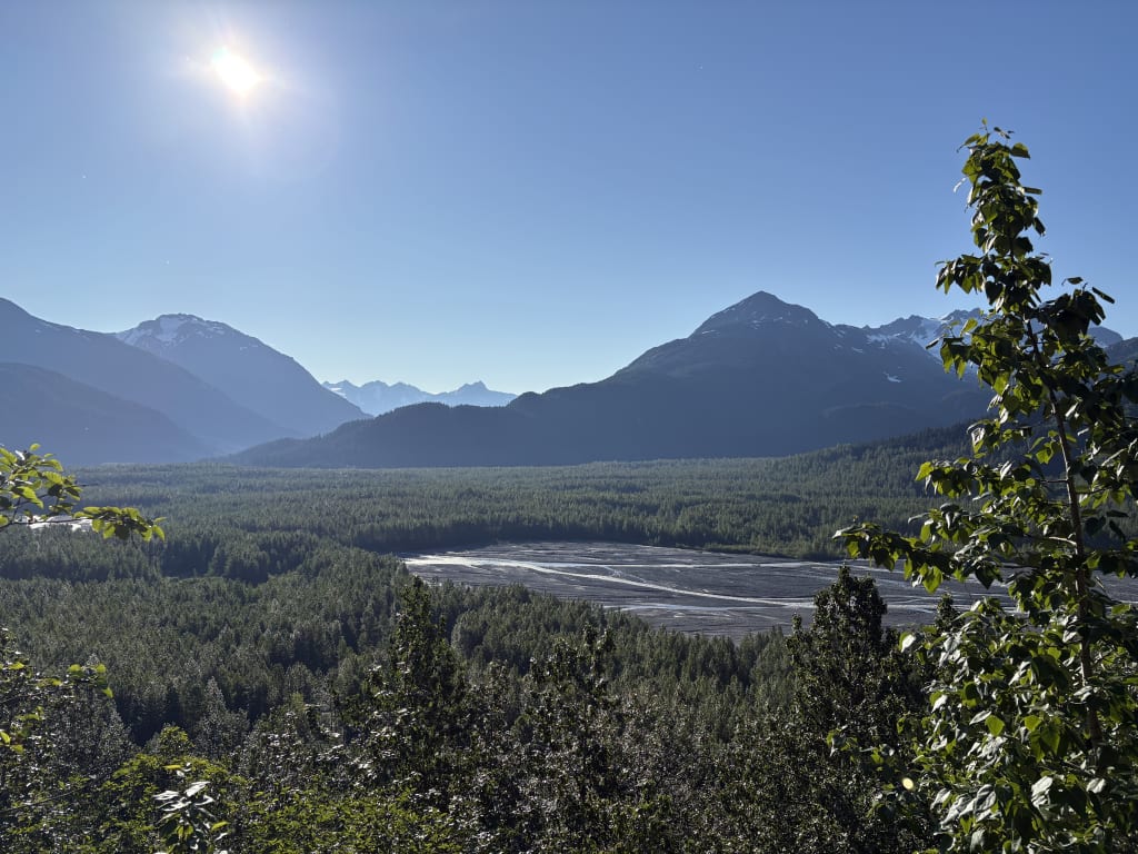 View from the lower Harding Icefield Trail in Kenai Fjords National Park