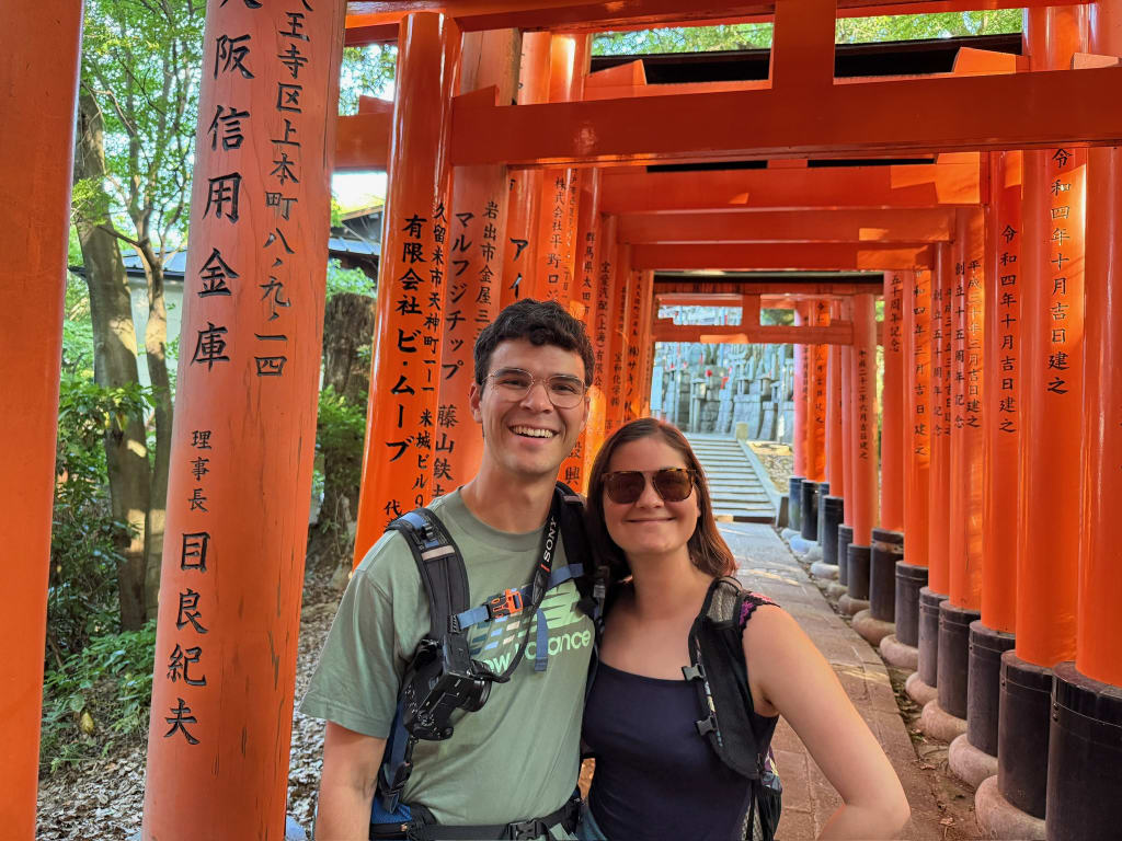 Walking the torii gate path at Fushimi Inari