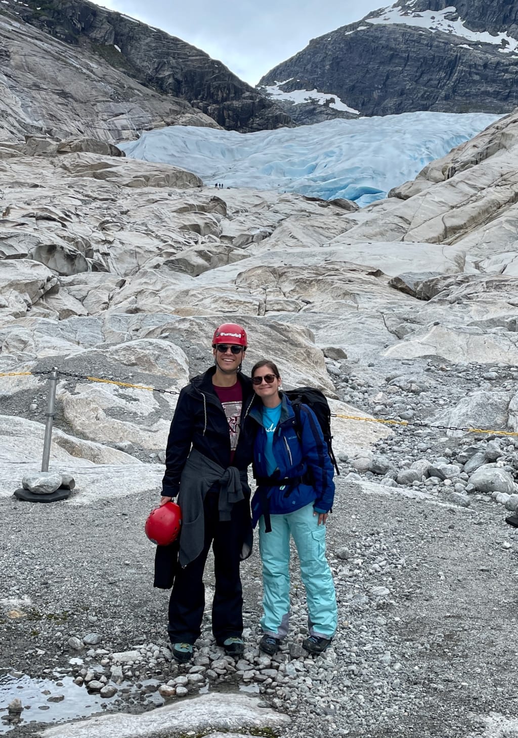 Rocks near Nigardsbreen that were recently covered by glacier ice