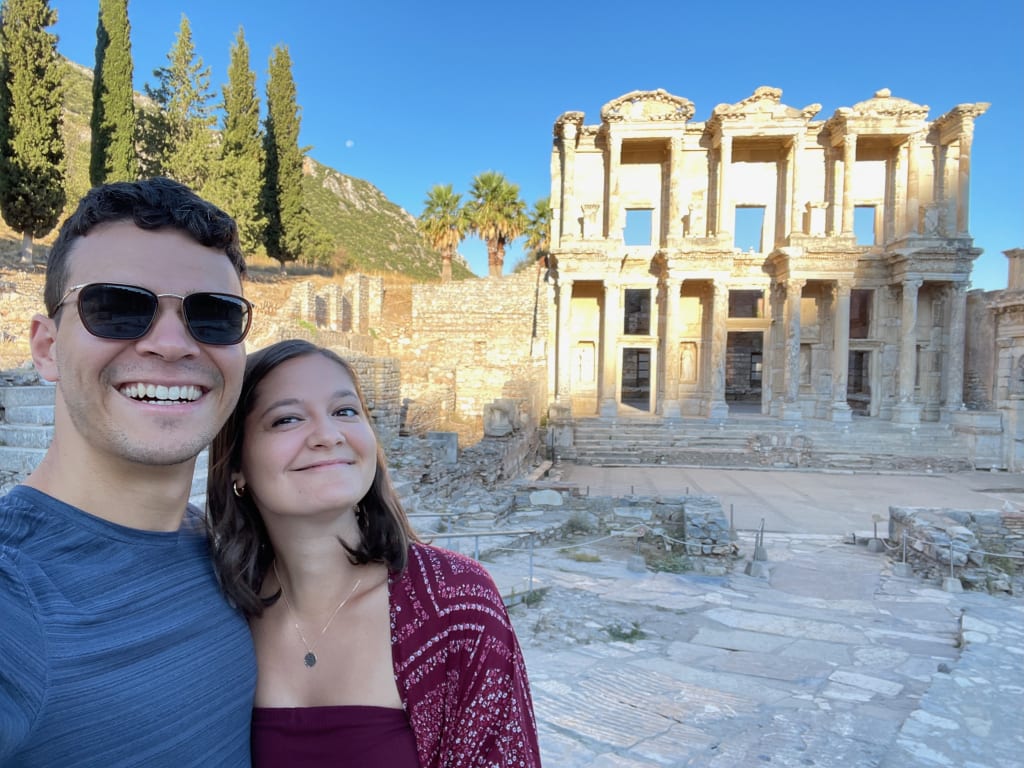 The Library of Celsus without crowds