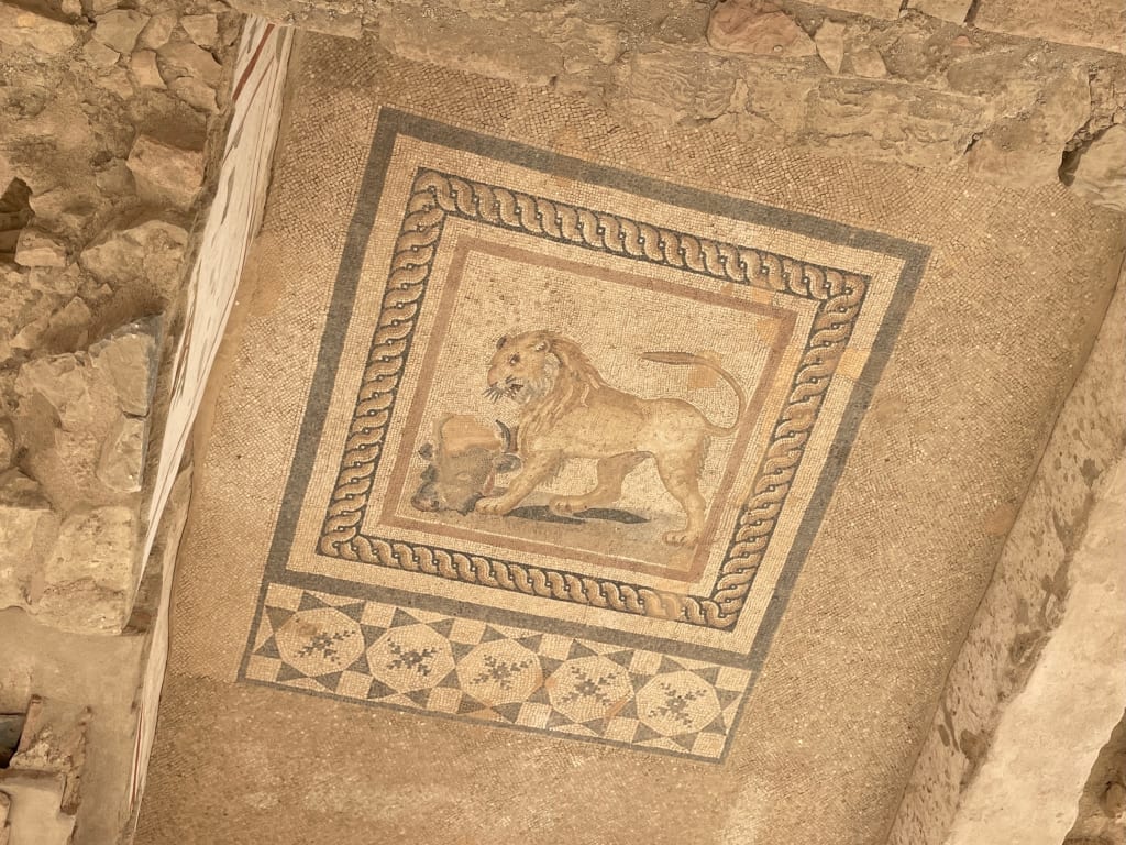 Mosaics and frescos in the Terrace Houses