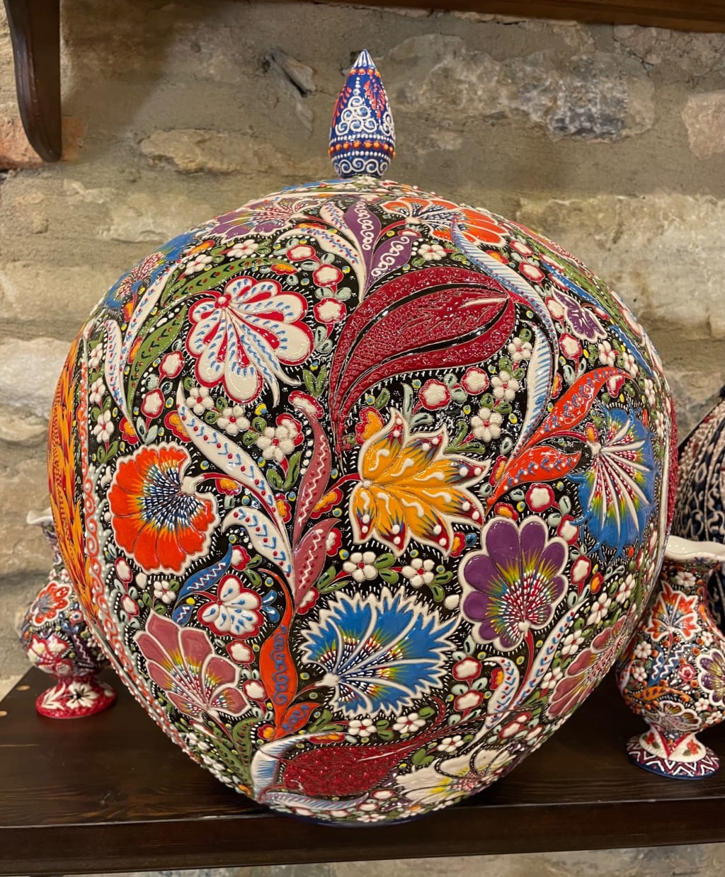 Ceramic art inside Lotus Ceramics Garden
