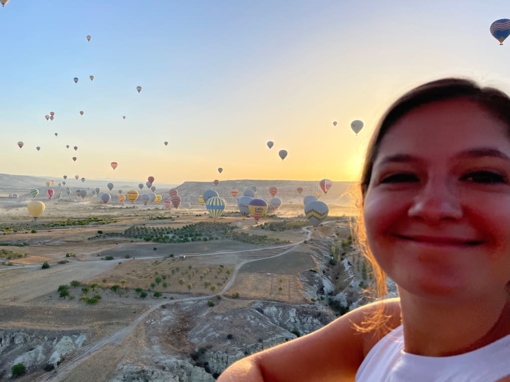 Hot air balloons over Cappadocia