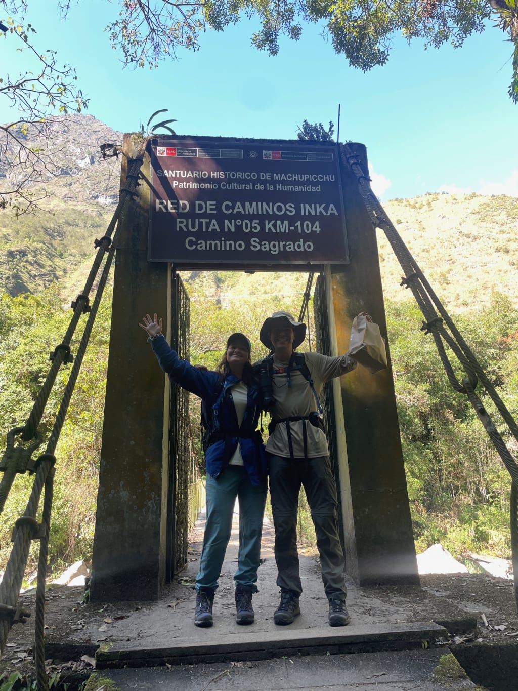 At the starting point of the 1 Day Inca Trail hike