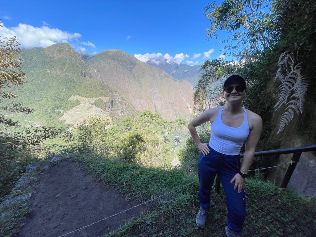View along the hike up Huayna Picchu