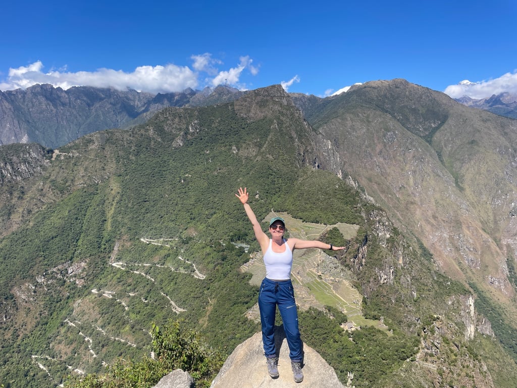 Panoramic mountain view from Huayna Picchu