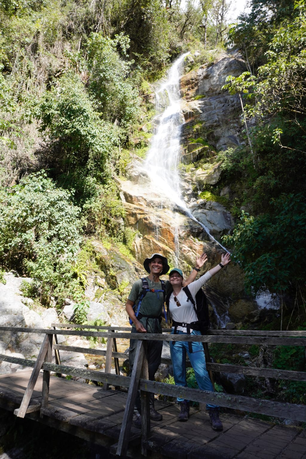 Waterfall along the 1 Day Inca Trail