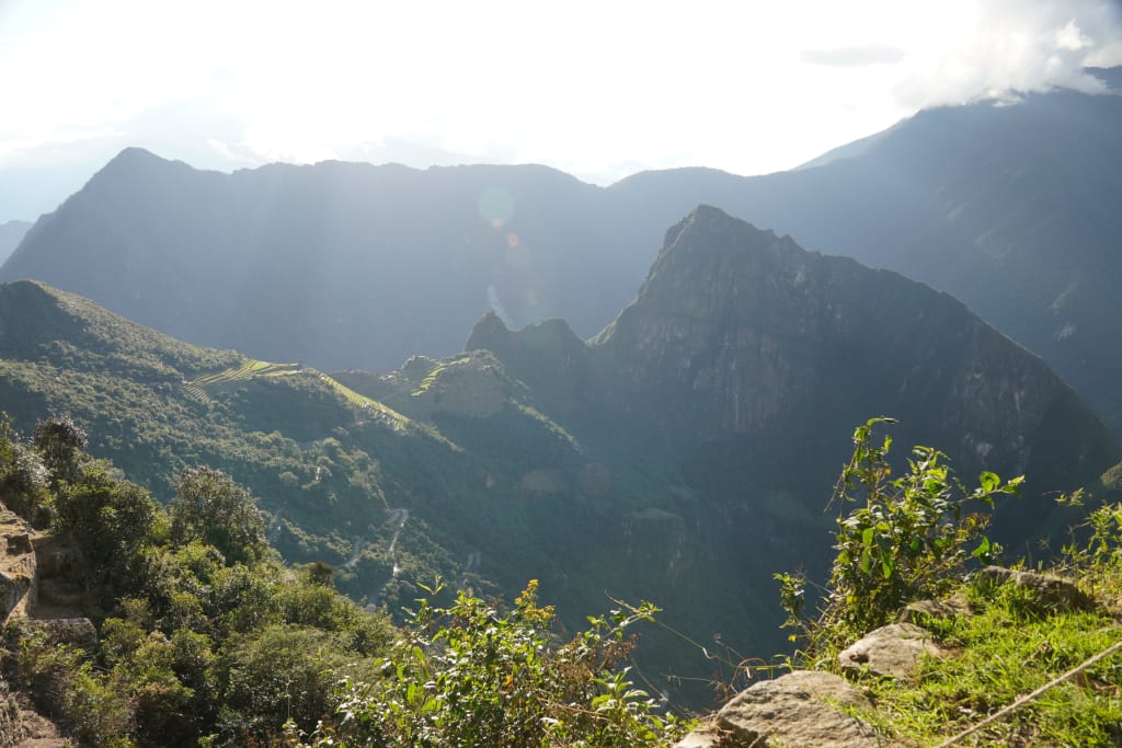 Machu Picchu from the sun gate on the Inca Trail